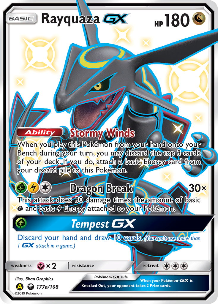 Rayquaza GX (177a/168) [Alternate Art Promos] | Black Swamp Games