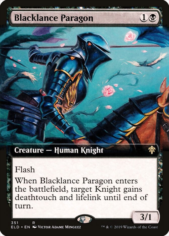 Blacklance Paragon (Extended Art) [Throne of Eldraine] | Black Swamp Games