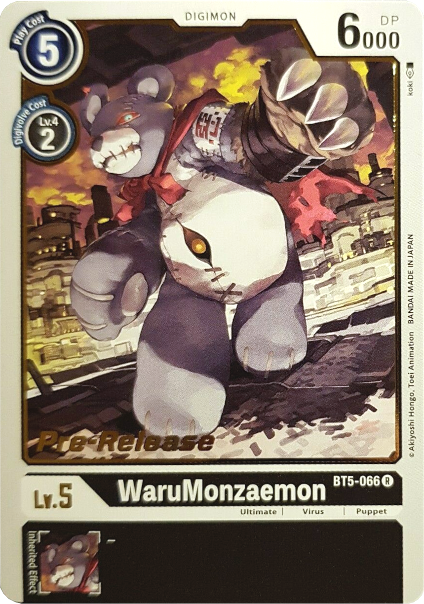 WaruMonzaemon [BT5-066] [Battle of Omni Pre-Release Promos] | Black Swamp Games