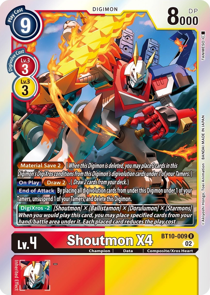 Shoutmon X4 [BT10-009] [Xros Encounter] | Black Swamp Games