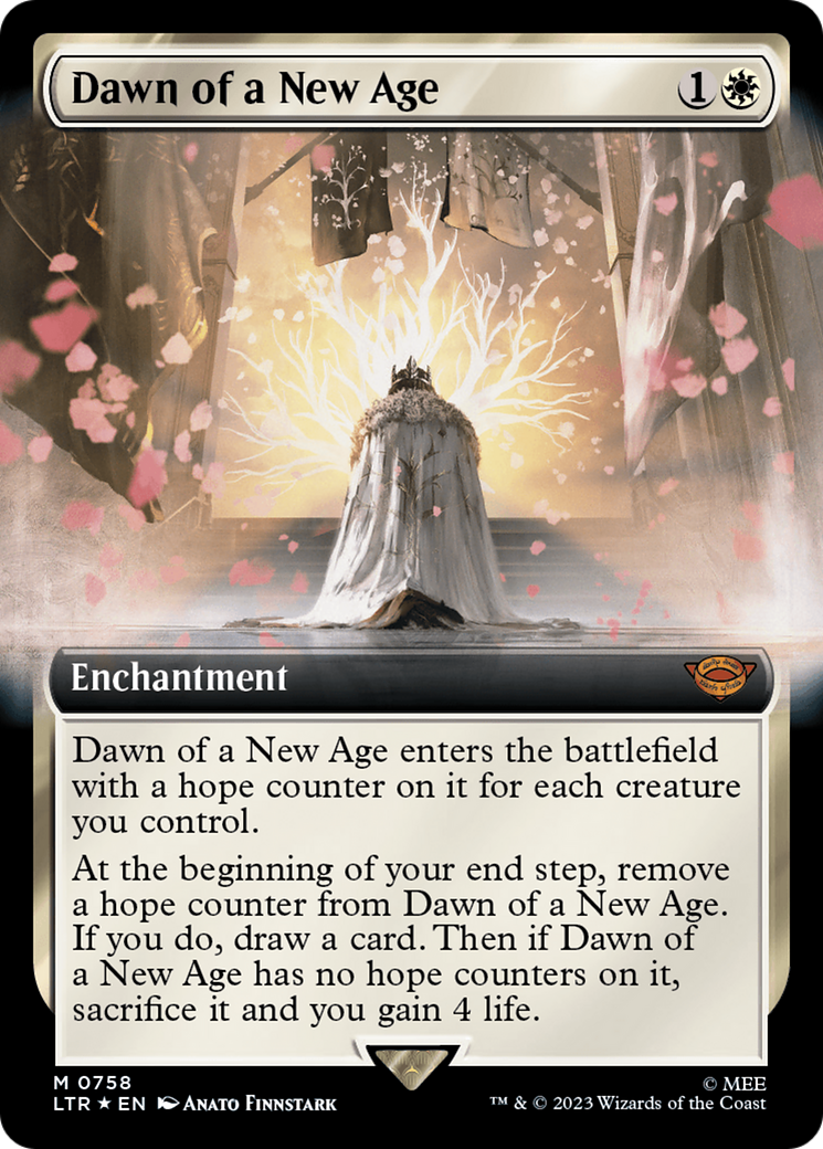 Dawn of a New Age (Extended Art) (Surge Foil) [The Lord of the Rings: Tales of Middle-Earth] | Black Swamp Games