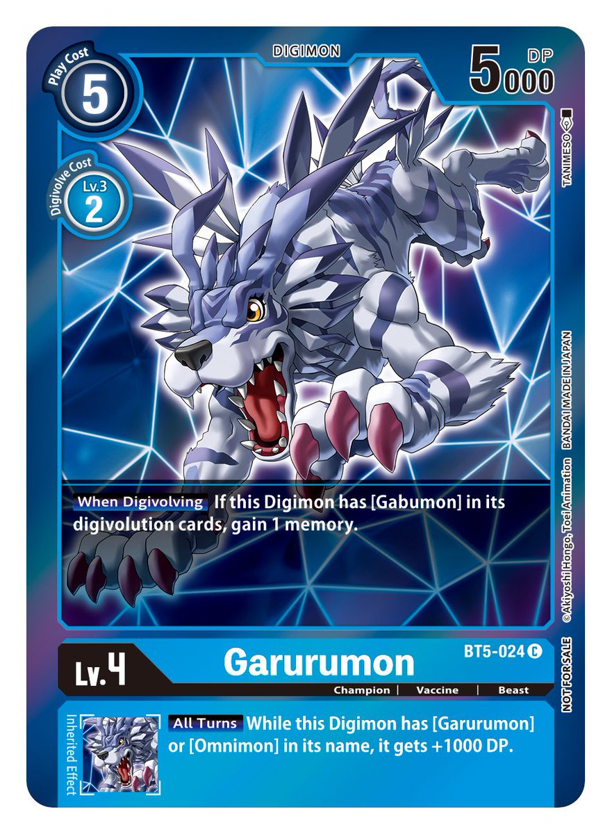 Garurumon [BT5-024] (Event Pack 2) [Battle of Omni] | Black Swamp Games