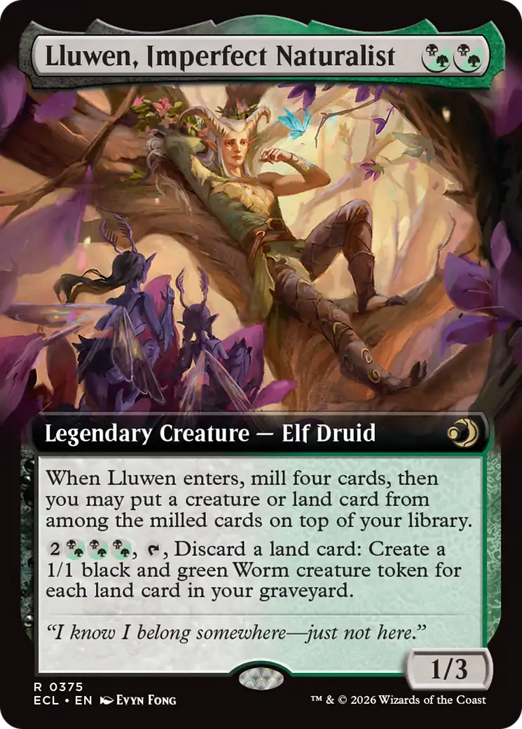 Lluwen, Imperfect Naturalist (Extended Art) [Lorwyn Eclipsed] | Black Swamp Games