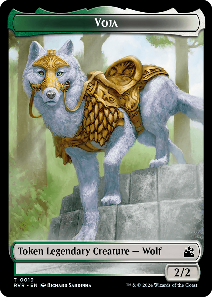 Goblin (0008) // Voja Double-Sided Token [Ravnica Remastered Tokens] | Black Swamp Games