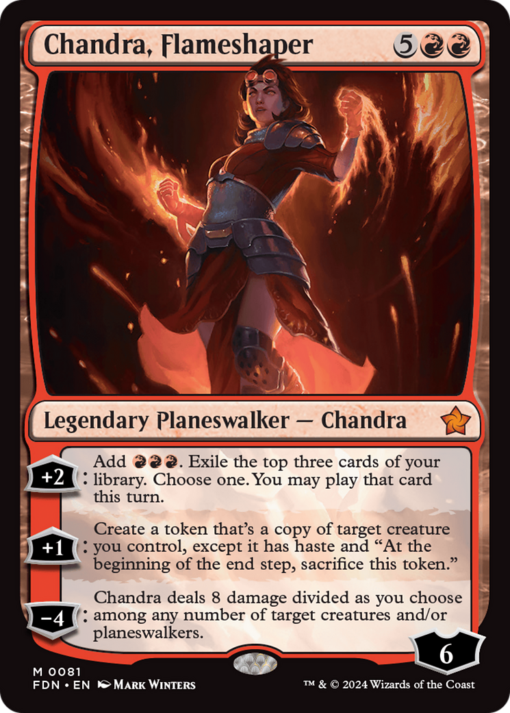 Chandra, Flameshaper [Foundations] | Black Swamp Games