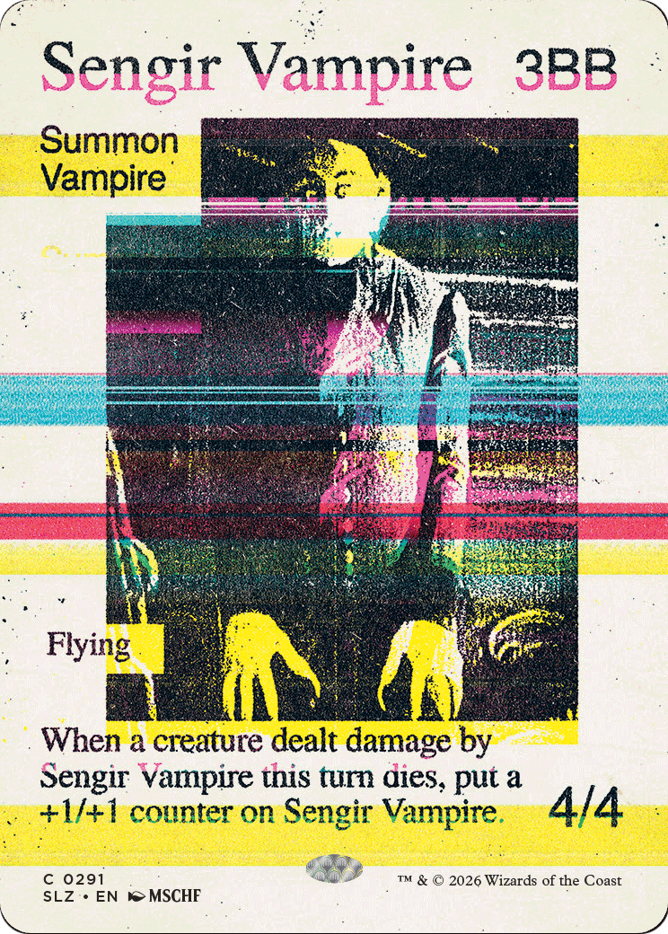 Sengir Vampire (0291) [Secret Lair x MSCHF: The Zeta Set] | Black Swamp Games