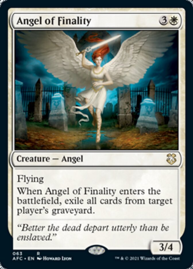 Angel of Finality [Dungeons & Dragons: Adventures in the Forgotten Realms Commander] | Black Swamp Games