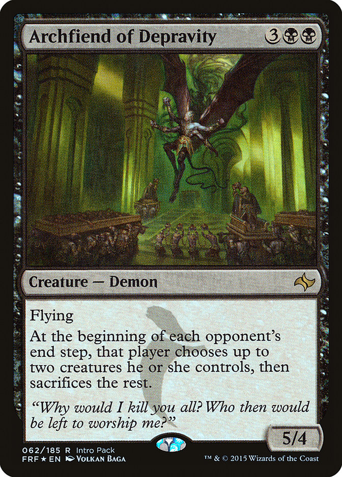 Archfiend of Depravity (Intro Pack) [Fate Reforged Promos] | Black Swamp Games