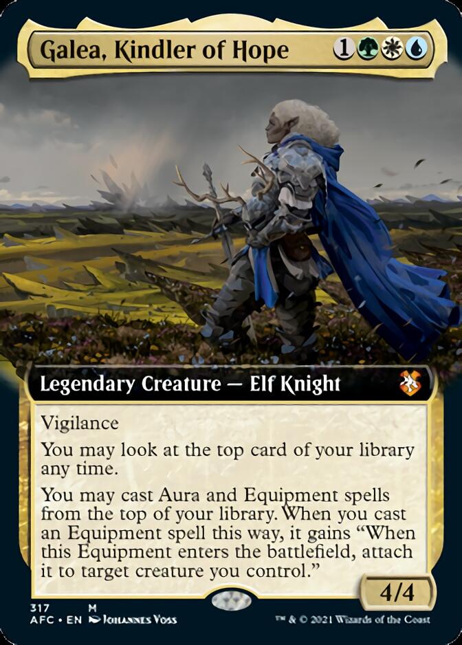 Galea, Kindler of Hope (Extended Art) [Dungeons & Dragons: Adventures in the Forgotten Realms Commander] | Black Swamp Games