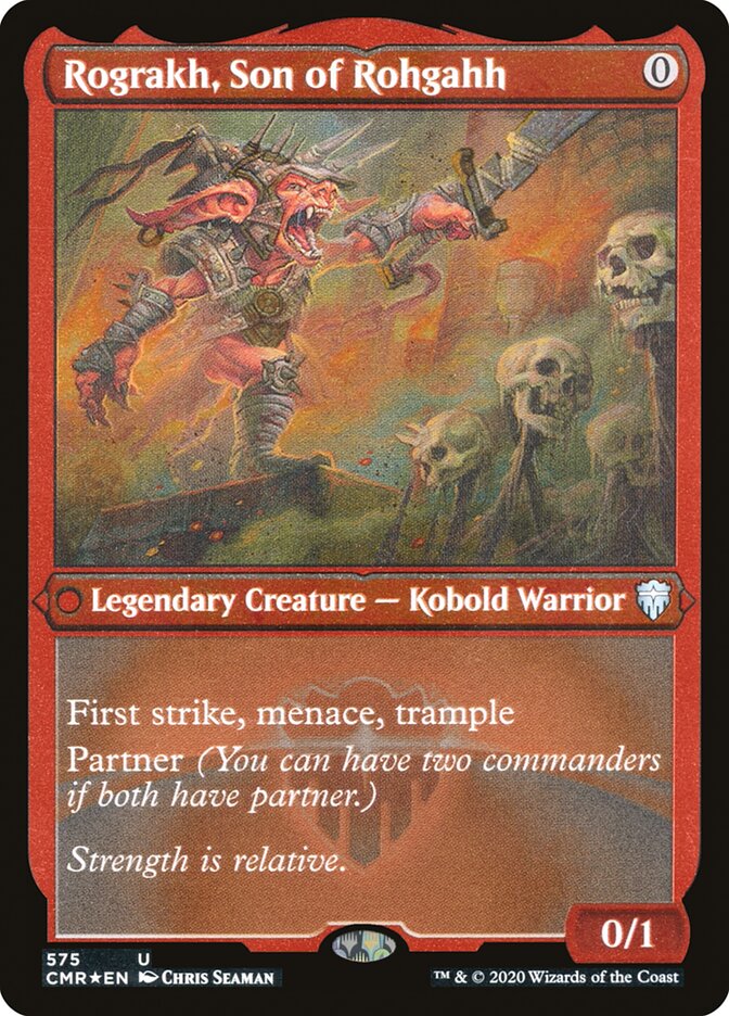 Rograkh, Son of Rohgahh (Etched) [Commander Legends] | Black Swamp Games