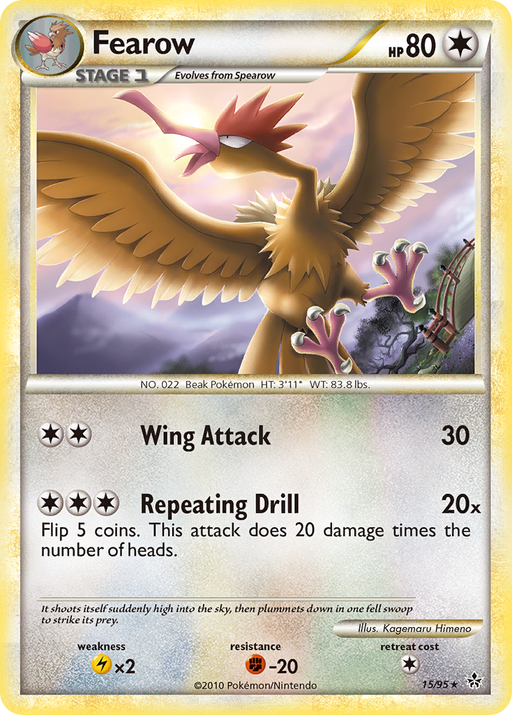 Fearow (15/95) [HeartGold & SoulSilver: Unleashed] | Black Swamp Games