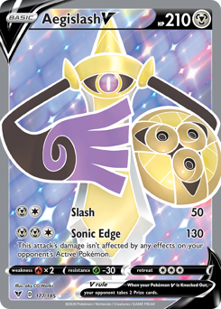 Aegislash V (177/185) [Sword & Shield: Vivid Voltage] | Black Swamp Games