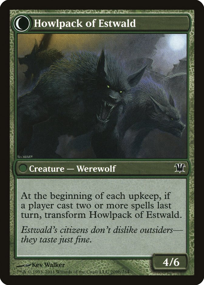 Villagers of Estwald // Howlpack of Estwald [Innistrad] | Black Swamp Games