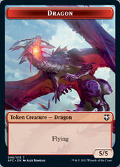 Dragon // Dragon Spirit Double-Sided Token [Dungeons & Dragons: Adventures in the Forgotten Realms Commander Tokens] | Black Swamp Games