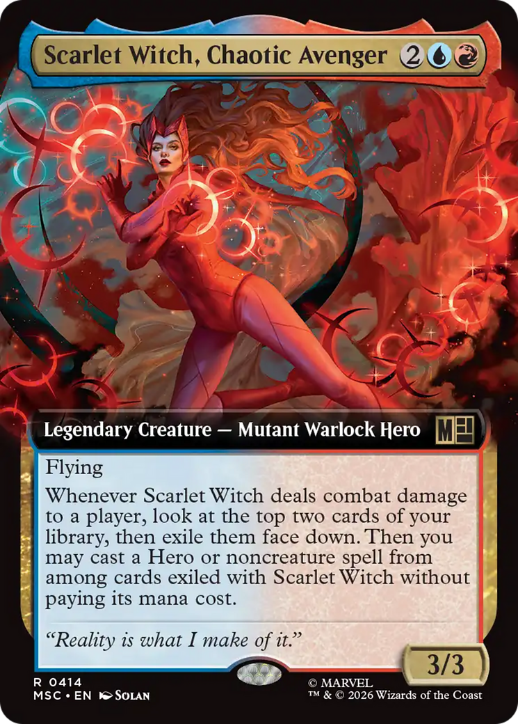 Scarlet Witch, Chaotic Avenger (Extended Art) [Marvel Super Heroes Commander] | Black Swamp Games