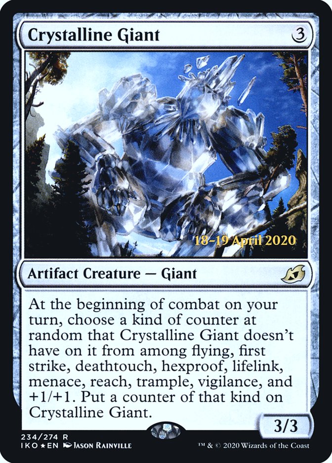 Crystalline Giant [Ikoria: Lair of Behemoths Prerelease Promos] | Black Swamp Games