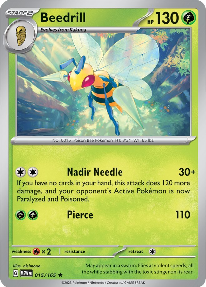 Beedrill (015/165) [Scarlet & Violet: 151] | Black Swamp Games