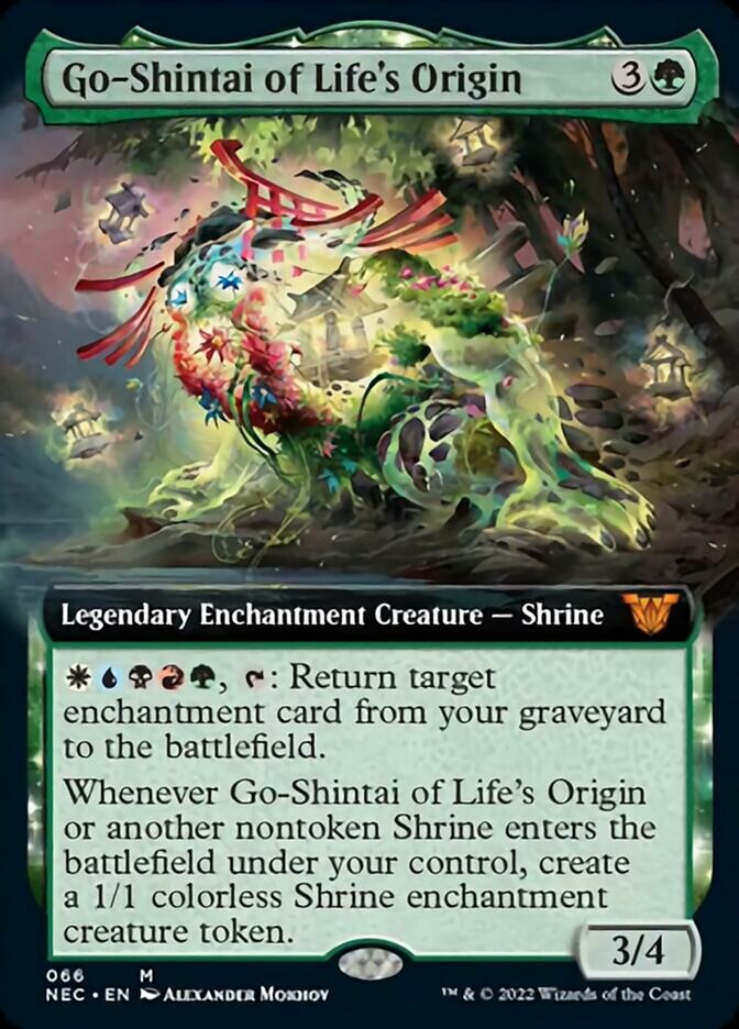 Go-Shintai of Life's Origin (Extended Art) [Kamigawa: Neon Dynasty Commander] | Black Swamp Games