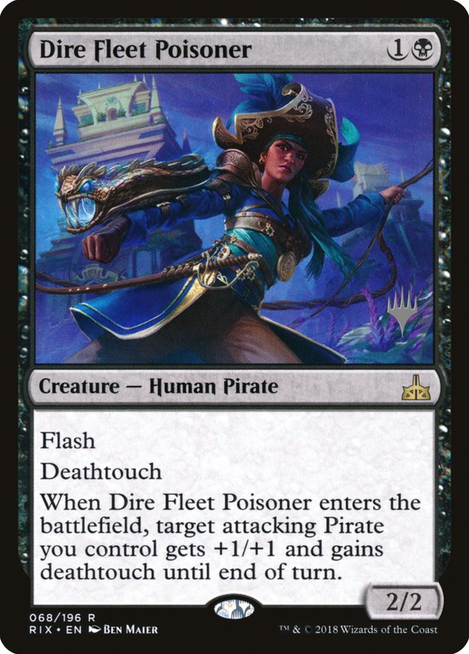 Dire Fleet Poisoner (Promo Pack) [Rivals of Ixalan Promos] | Black Swamp Games