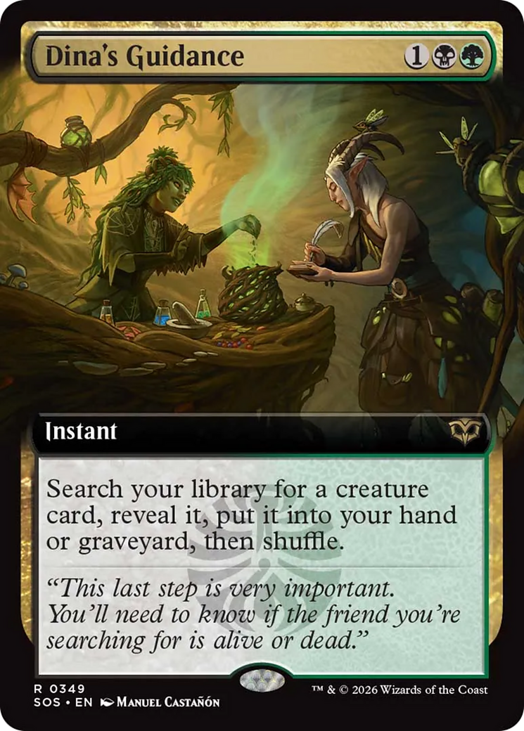 Dina's Guidance (Extended Art) [Secrets of Strixhaven] | Black Swamp Games