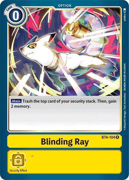 Blinding Ray [BT4-104] [Great Legend] | Black Swamp Games