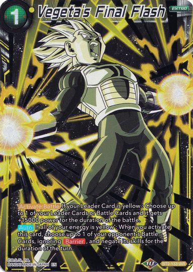Vegeta's Final Flash (Collector's Selection Vol. 1) (BT9-133) [Promotion Cards] | Black Swamp Games