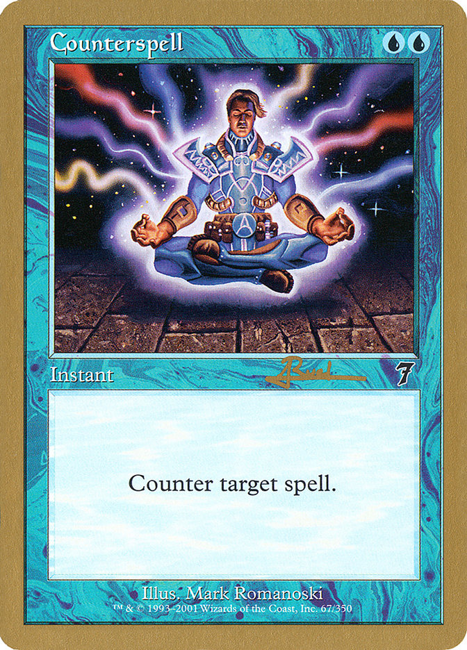 Counterspell (Antoine Ruel) (7ED) [World Championship Decks 2001] | Black Swamp Games