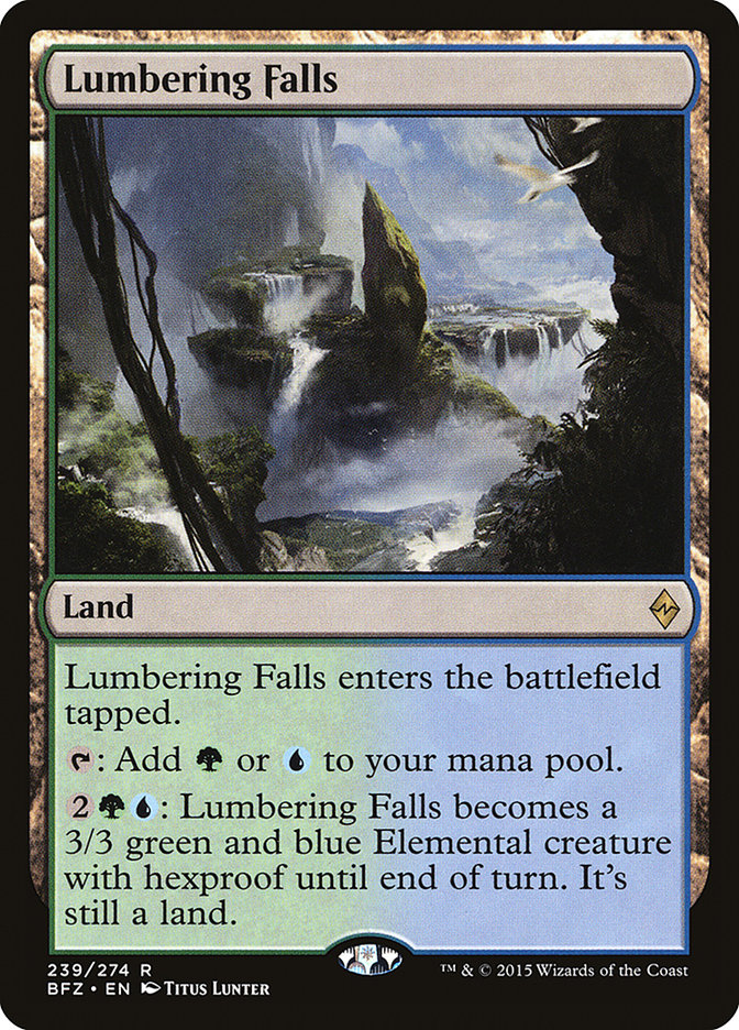 Lumbering Falls [Battle for Zendikar] | Black Swamp Games