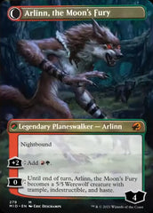 Arlinn, the Pack's Hope // Arlinn, the Moon's Fury (Borderless) [Innistrad: Midnight Hunt] | Black Swamp Games