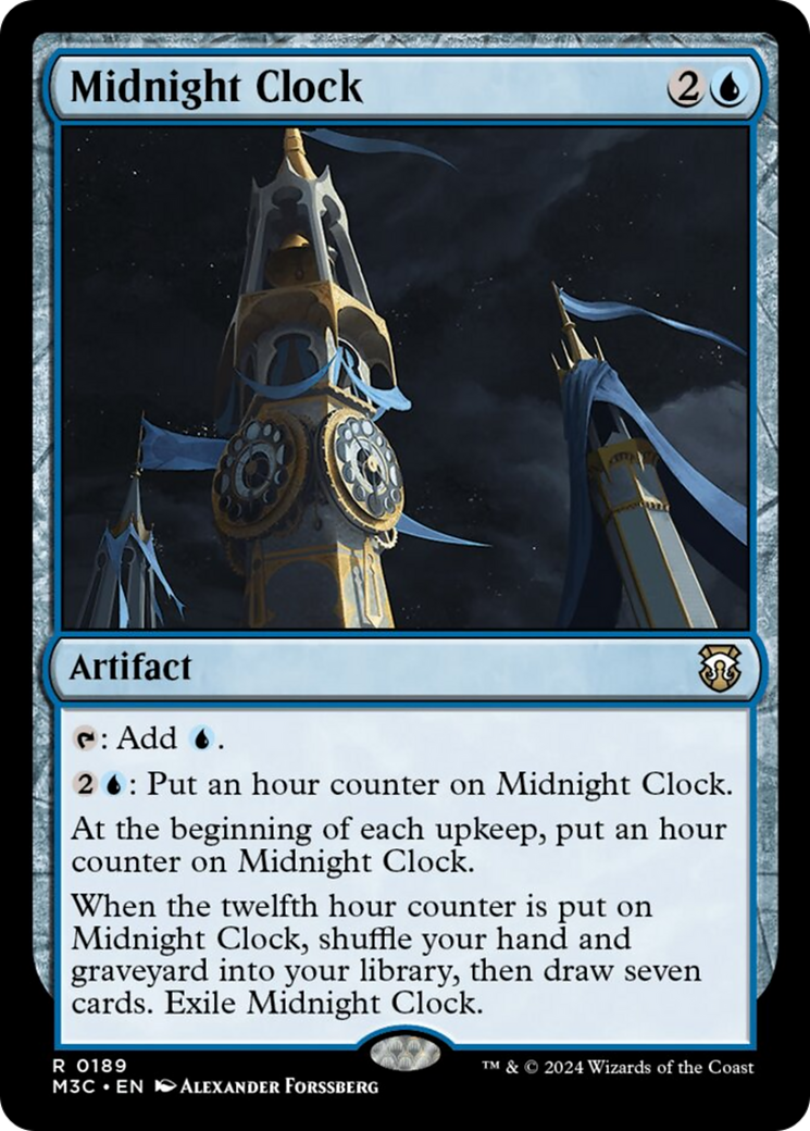 Midnight Clock (Ripple Foil) [Modern Horizons 3 Commander] | Black Swamp Games