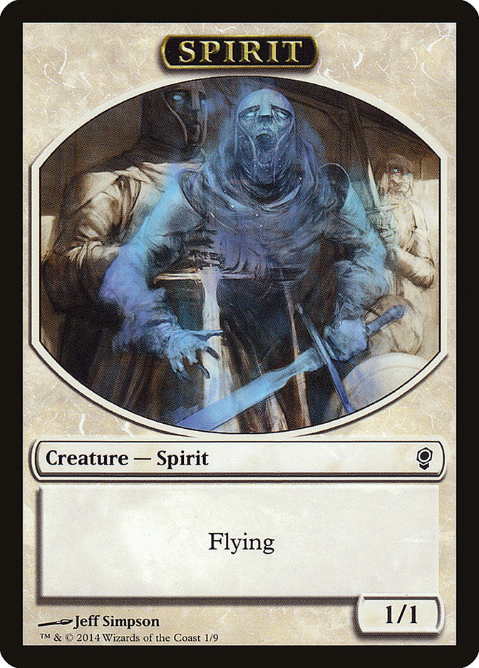 Spirit Token [Conspiracy Tokens] | Black Swamp Games