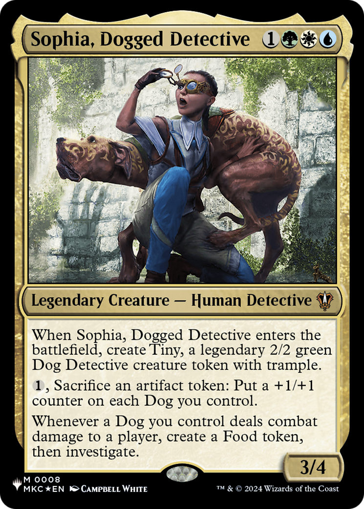 Sophia, Dogged Detective (MKC) [The List] | Black Swamp Games