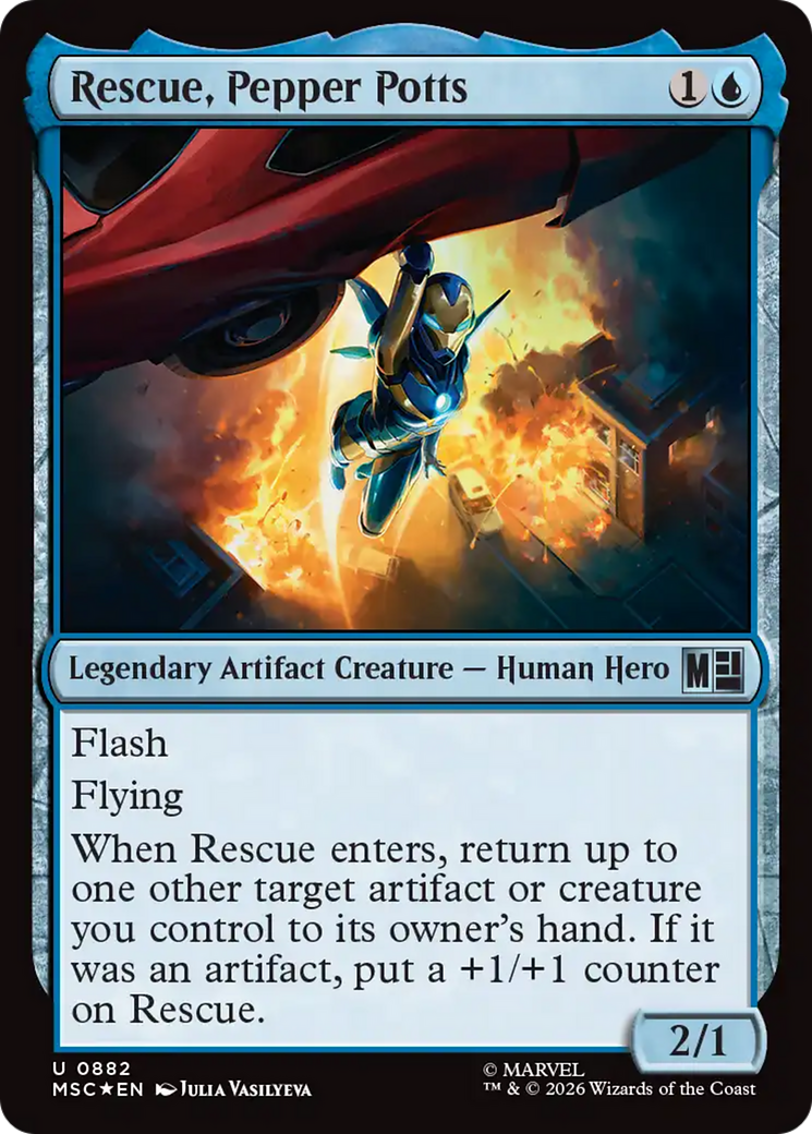 Rescue, Pepper Potts (Surge Foil) [Marvel Super Heroes Commander] | Black Swamp Games