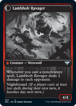 Lambholt Raconteur // Lambholt Ravager [Innistrad: Double Feature] | Black Swamp Games