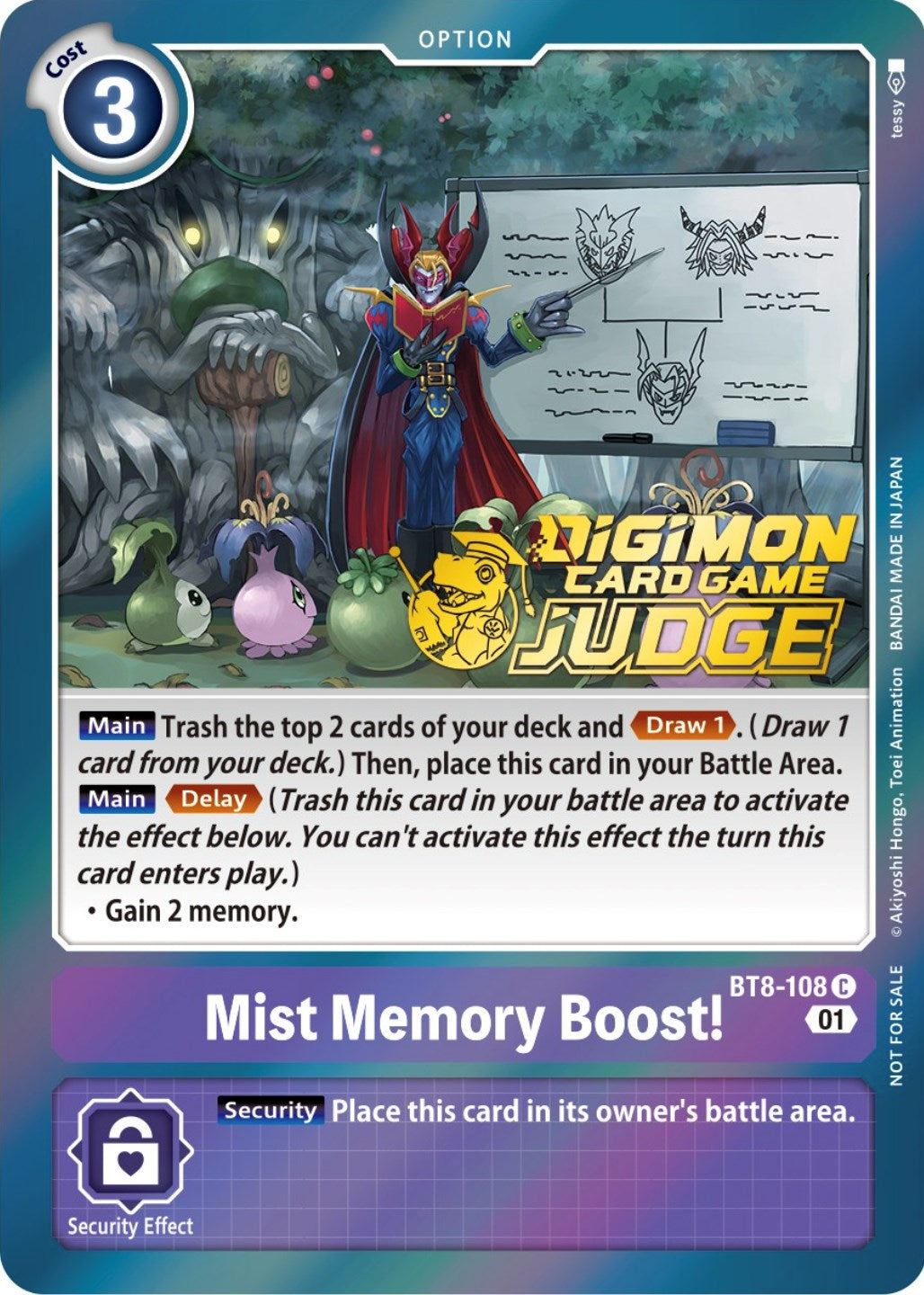 Mist Memory Boost! [BT8-108] (Judge Pack 3) [New Awakening Promos] | Black Swamp Games