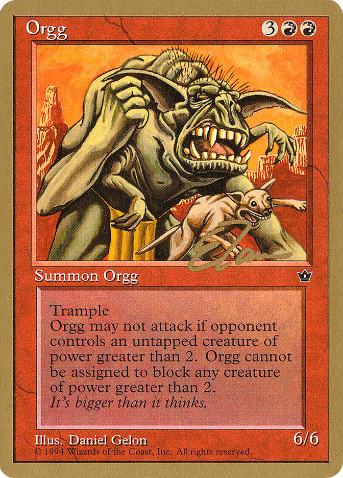 Orgg (Eric Tam) [Pro Tour Collector Set] | Black Swamp Games