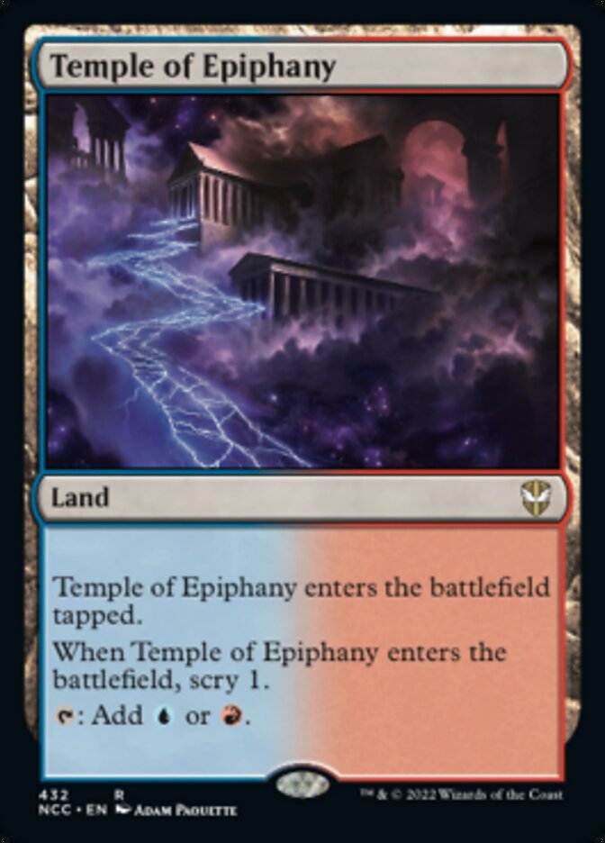 Temple of Epiphany [Streets of New Capenna Commander] | Black Swamp Games