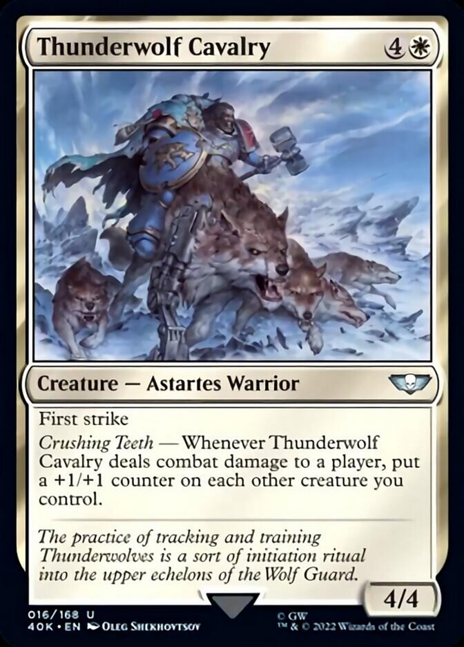 Thunderwolf Cavalry (Surge Foil) [Warhammer 40,000] | Black Swamp Games