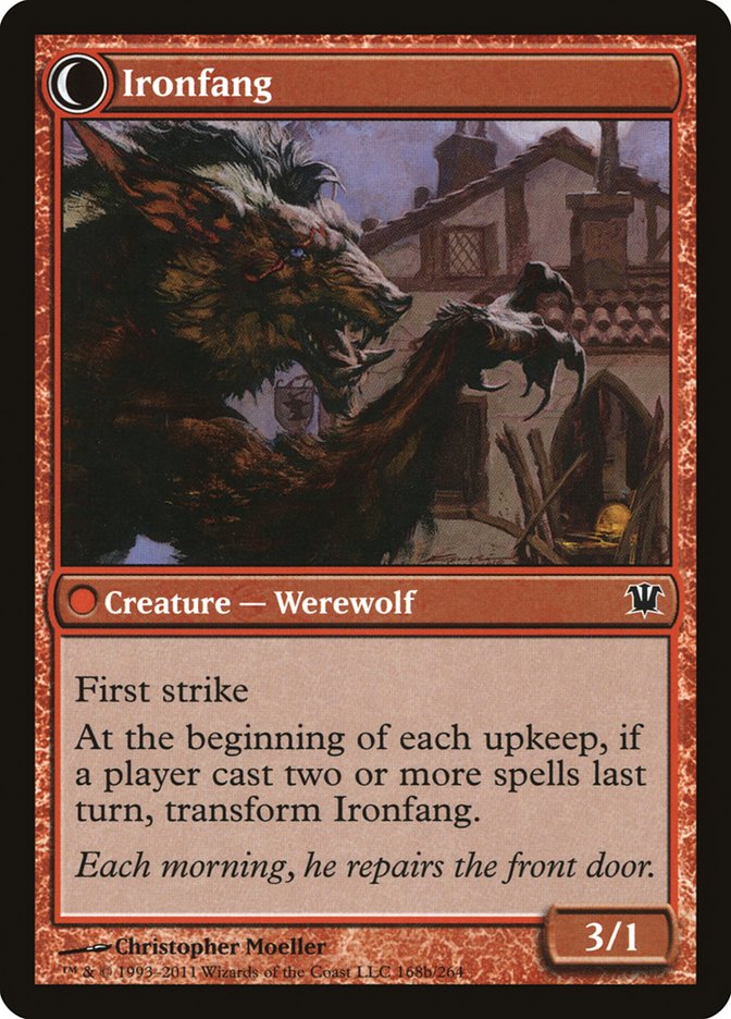 Village Ironsmith // Ironfang [Innistrad] | Black Swamp Games