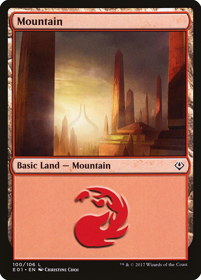 Mountain (100) [Archenemy: Nicol Bolas] | Black Swamp Games