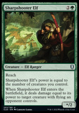 Sharpshooter Elf [Commander Legends: Battle for Baldur's Gate] | Black Swamp Games