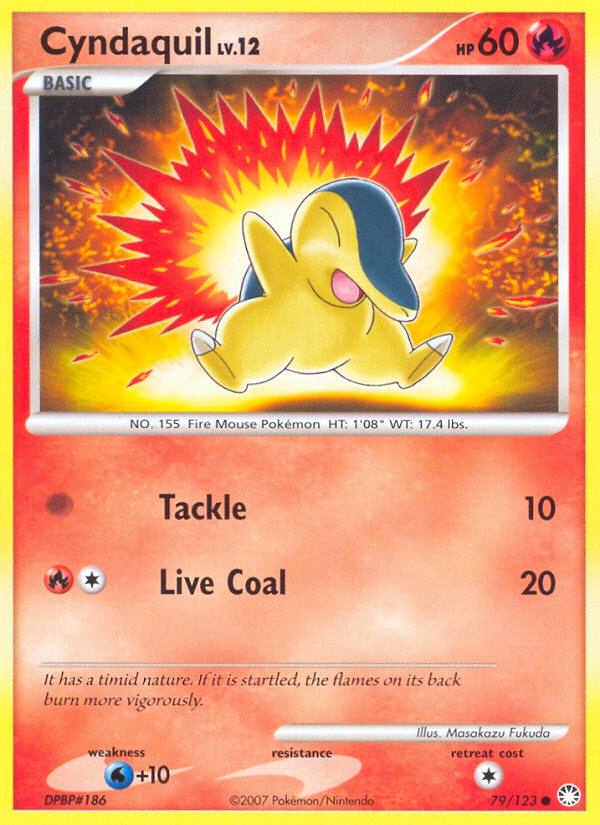 Cyndaquil (79/123) [Diamond & Pearl: Mysterious Treasures] | Black Swamp Games