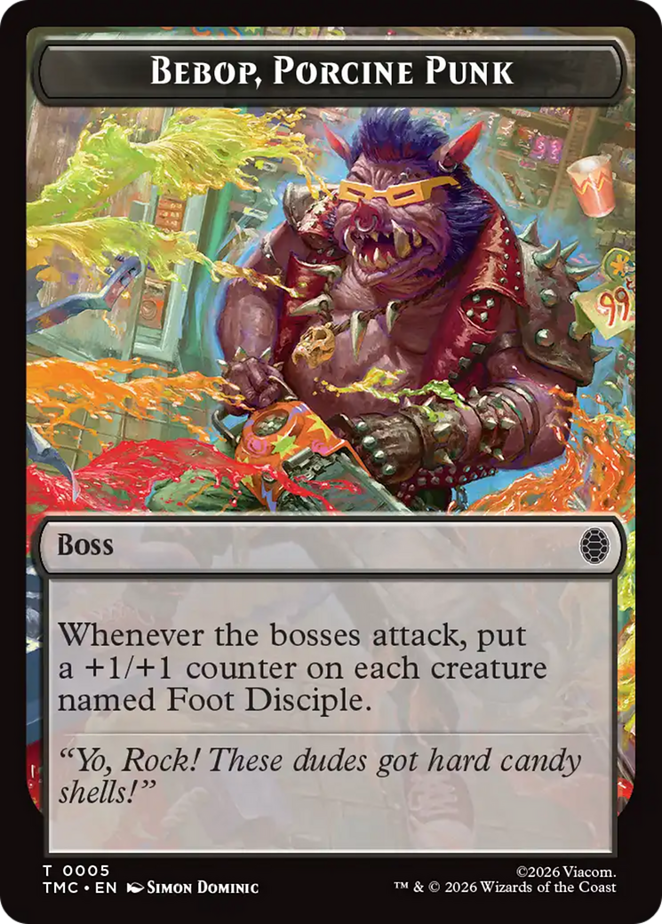 Bebop, Porcine Punk [Teenage Mutant Ninja Turtles Commander Tokens] | Black Swamp Games
