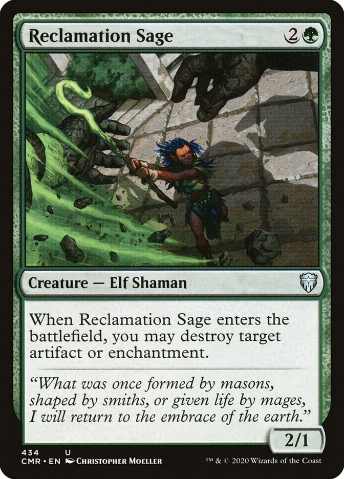 Reclamation Sage (434) [Commander Legends] | Black Swamp Games