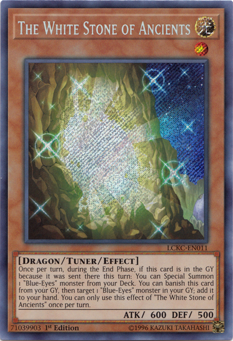 The White Stone of Ancients [LCKC-EN011] Secret Rare | Black Swamp Games