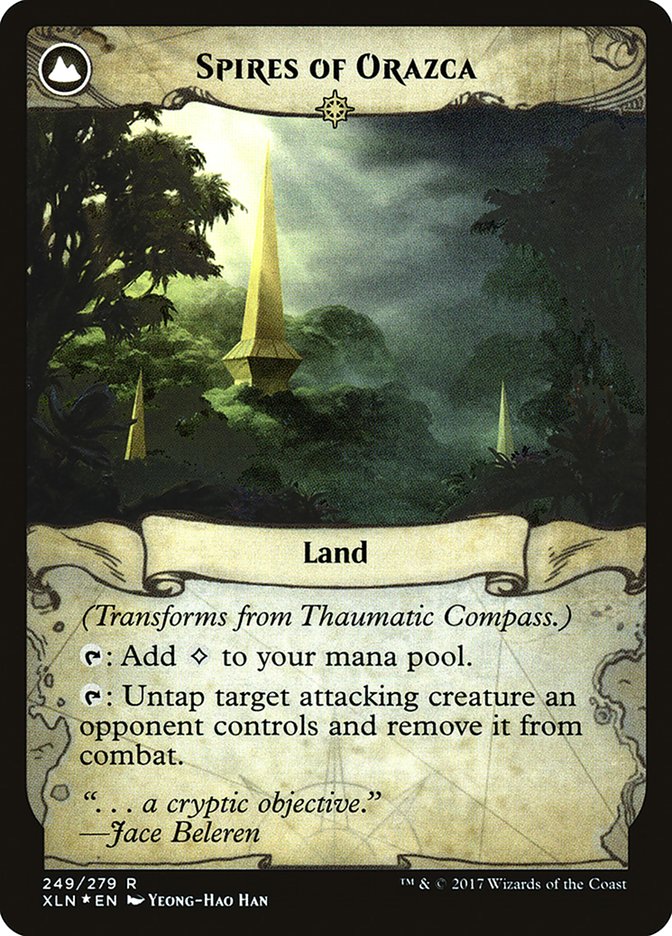 Thaumatic Compass // Spires of Orazca [Ixalan Prerelease Promos] | Black Swamp Games