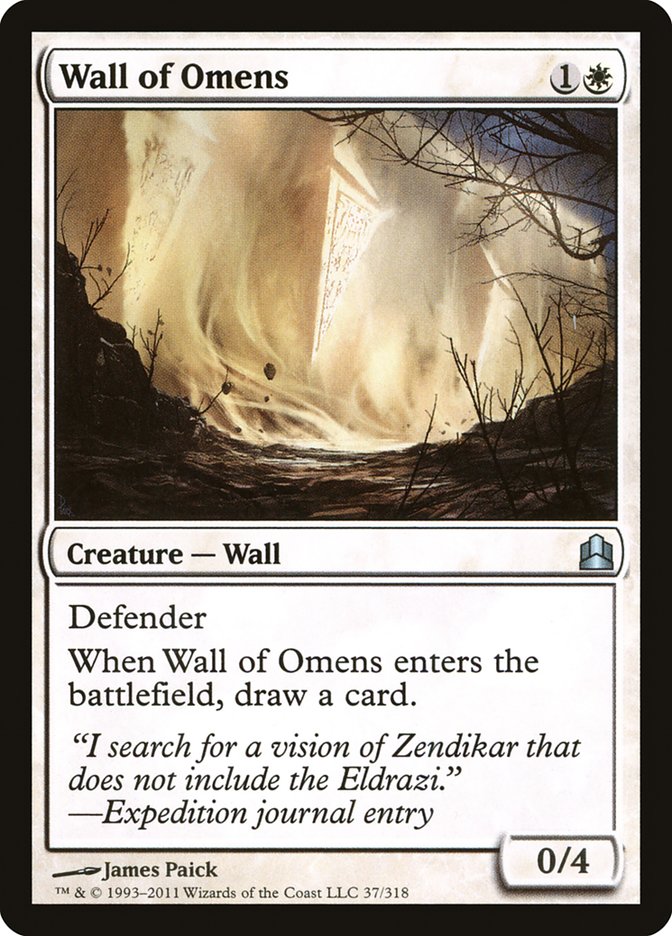 Wall of Omens [Commander 2011] | Black Swamp Games