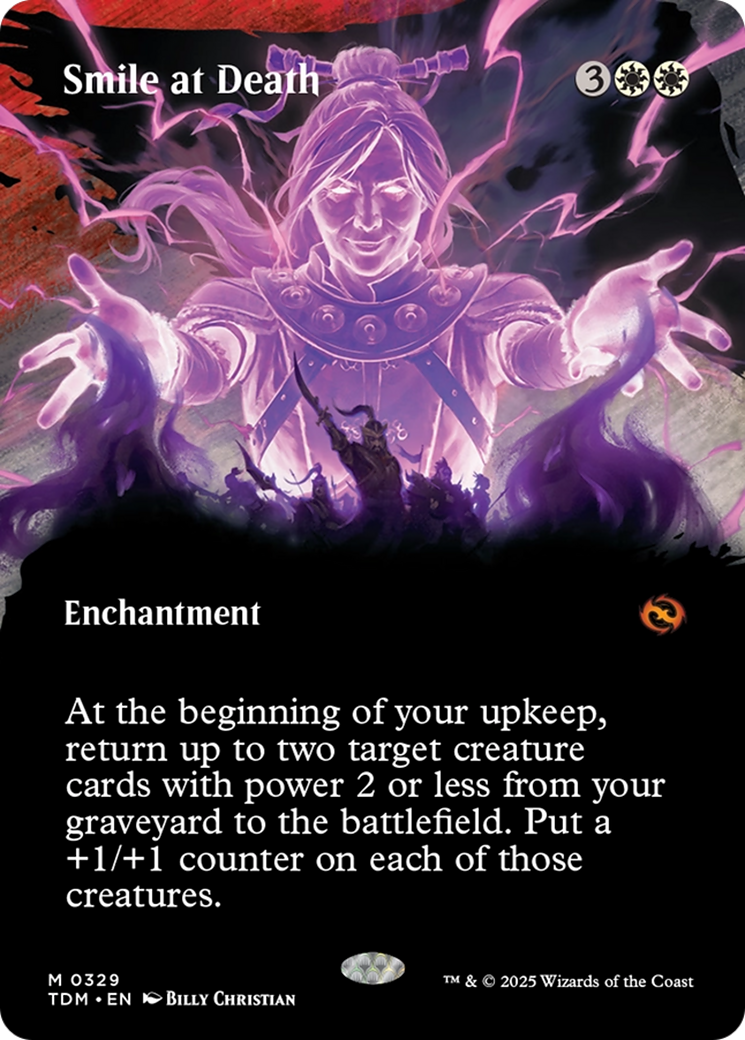 Smile at Death (Borderless) [Tarkir: Dragonstorm] | Black Swamp Games