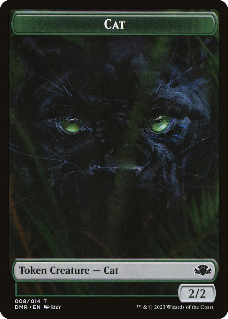 Cat Token (008) [Dominaria Remastered Tokens] | Black Swamp Games