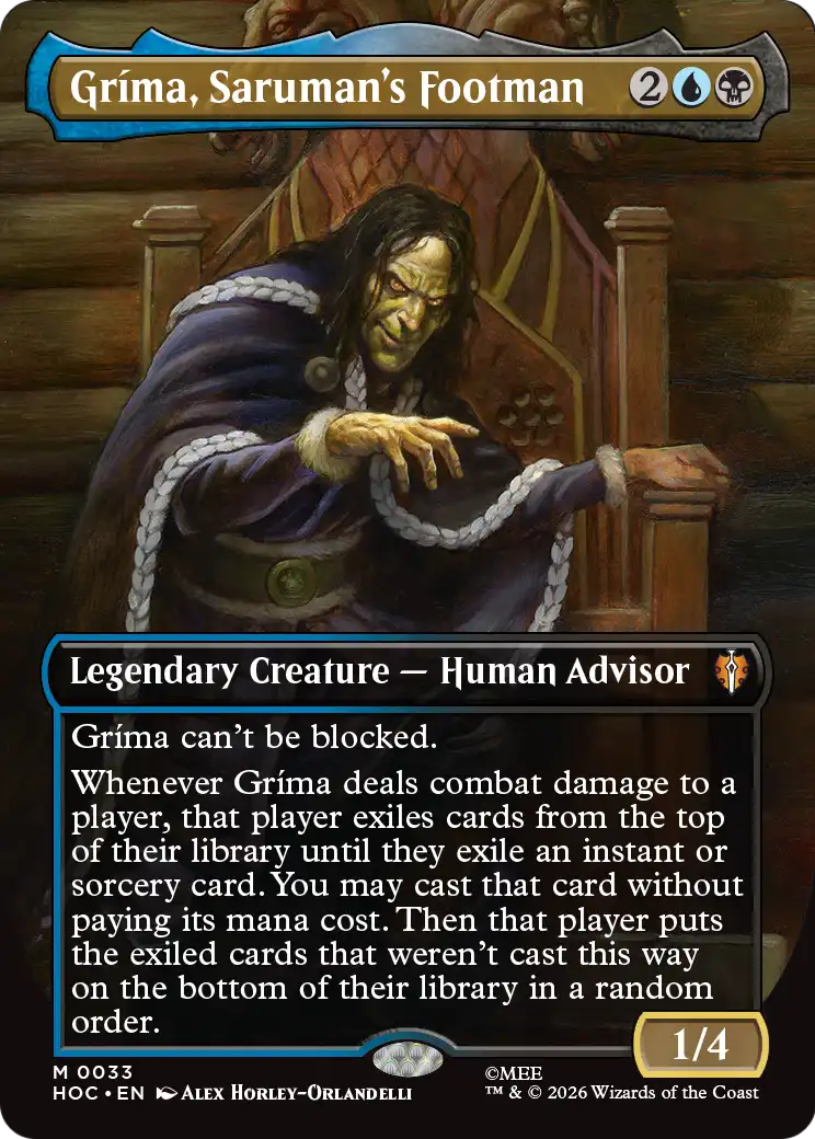 Grima, Saruman's Footman (Borderless) [The Hobbit: Eternal-Legal] | Black Swamp Games